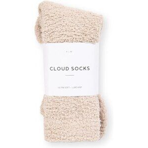 Unisex Cream Color Gifts Warm & Cozy Ultra-Luxe Cloud Socks for Women & Men‎
